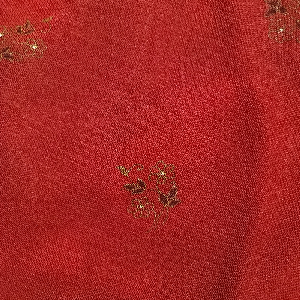 Breakin Loose Sleeveless Red Floral Dress 7/8 - Picture 7 of 10